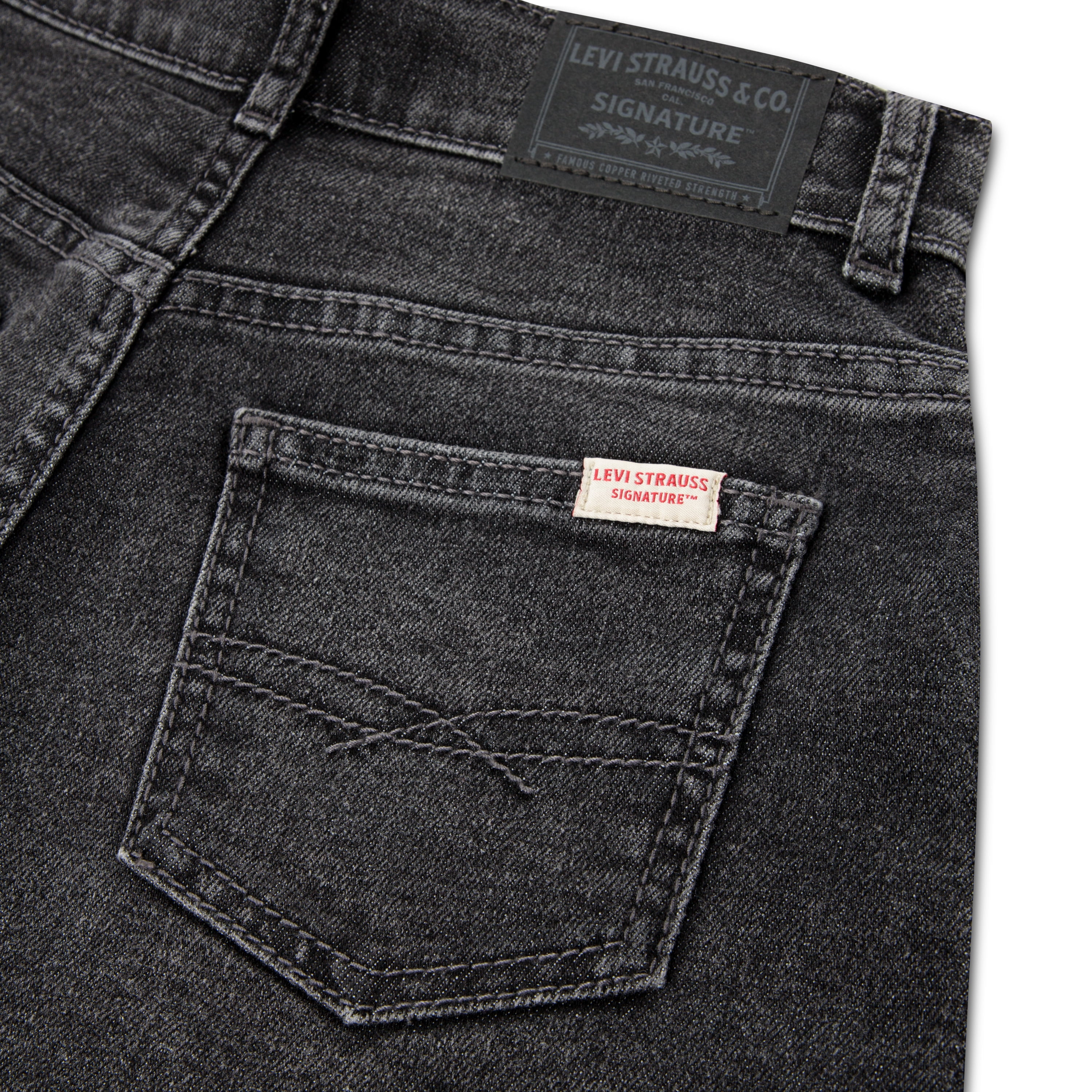 Levi Strauss Signature Girls High Rise Mom Denim Shorts, Sizes 5-18