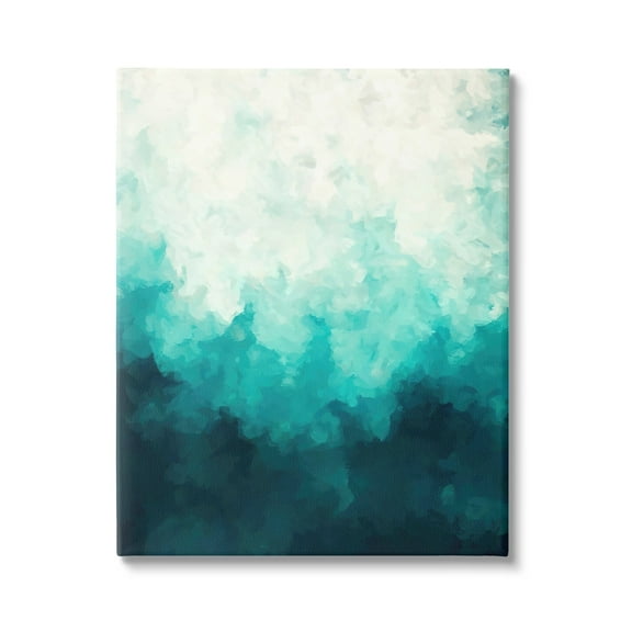 Stupell Industries Blue & Green Abstract Underwater Sea Waves Bubbles Canvas Wall Art, 36 x 48, Design by Alpenglow Workshop