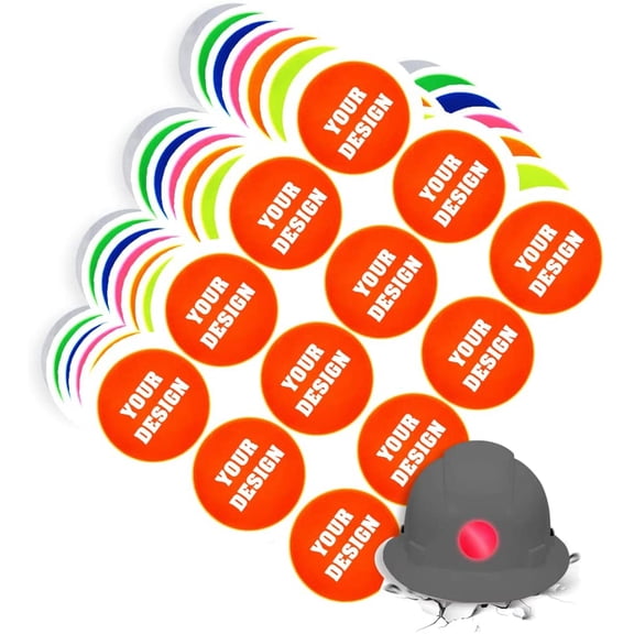 High Visibility Reflective Safety Hard Hat Sticker Customize Logo Hi-Vis Sticker for Helmet