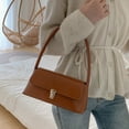 thumbnail image 5 of Women Shoulder Bag, Vintage Underarm Purse, Faux Leather Handbag, Curved Armpit Design, Medium Everyday Bag for Commuting and Dating, 5 of 6