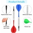 thumbnail image 2 of Firm Grip Barrels, Special Pattern And Notches Prevent Slipping For Precise Throws, Extra Flights Included For Customizable Performance On Any Dartboard, 2 of 5