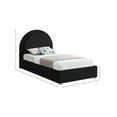 thumbnail image 3 of Meridian Furniture Milo Black Fabric Twin Bed, 3 of 7