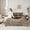 Brown A, variant on Feelyou Leopard Print Twin Bedding Sets 7pcs, Fashion Initial Y Letter Comforter Set
