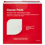 Equate Gauze Pads, 2 x 2, 25 Count