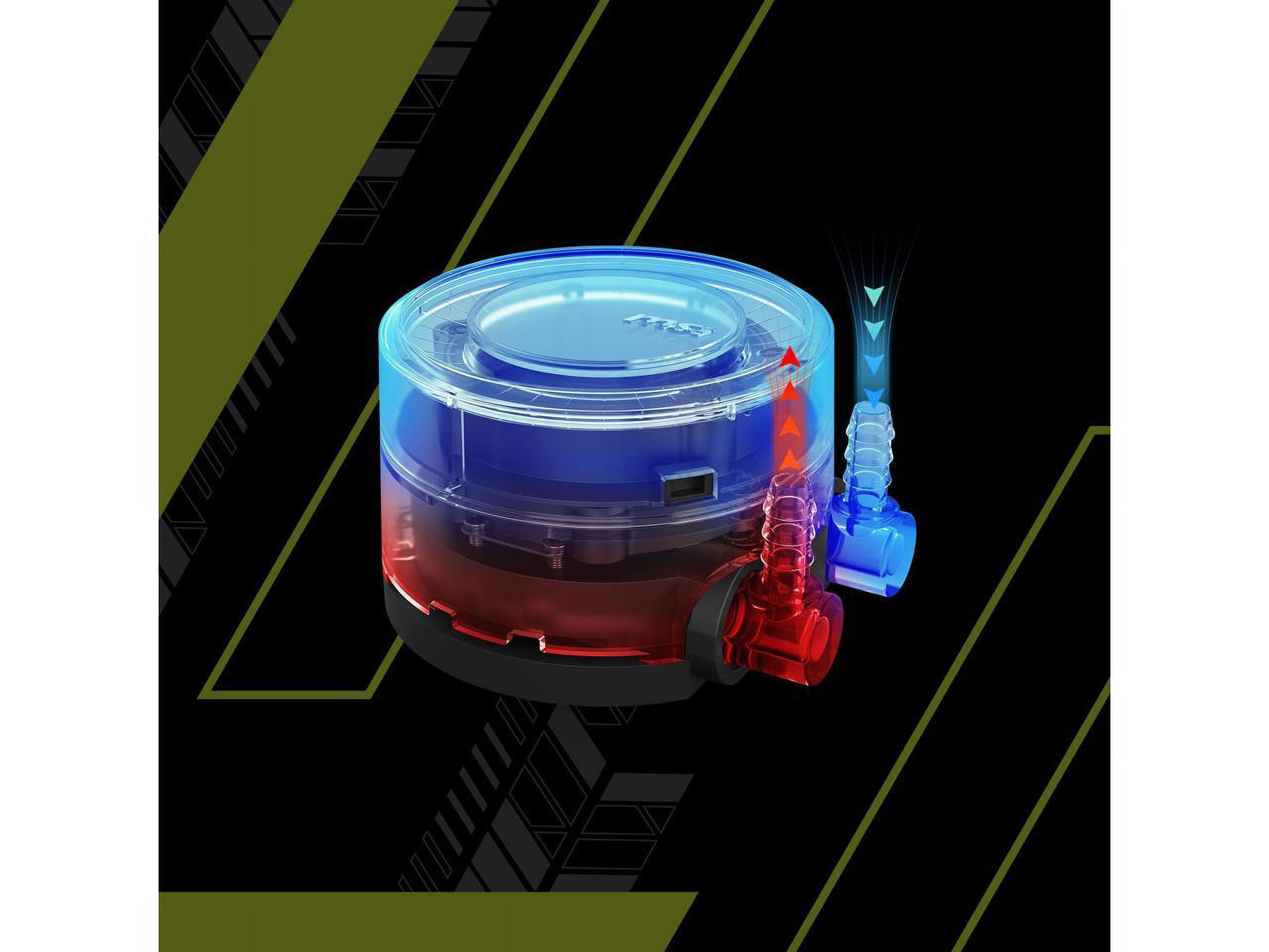 MSI MAG CoreLiquid E360 Black - AIO ARGB CPU Liquid Cooler - Rotating Cap Design - 360mm Radiator - Triple 120mm ARGB PWM Fans - LGA 1851,1700 Ready / AMD AM5 Compatible