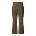 thumbnail image 5 of Rhuody Women'S Pants Low Waist Wide Leg Solid Color Trousers Versatile Clothing L Coffee, 5 of 5