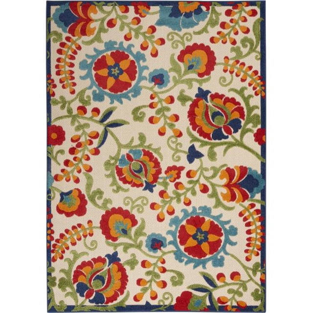 6 x 9 ft. Multi Color Mediterra Indoor & Outdoor Area Rug