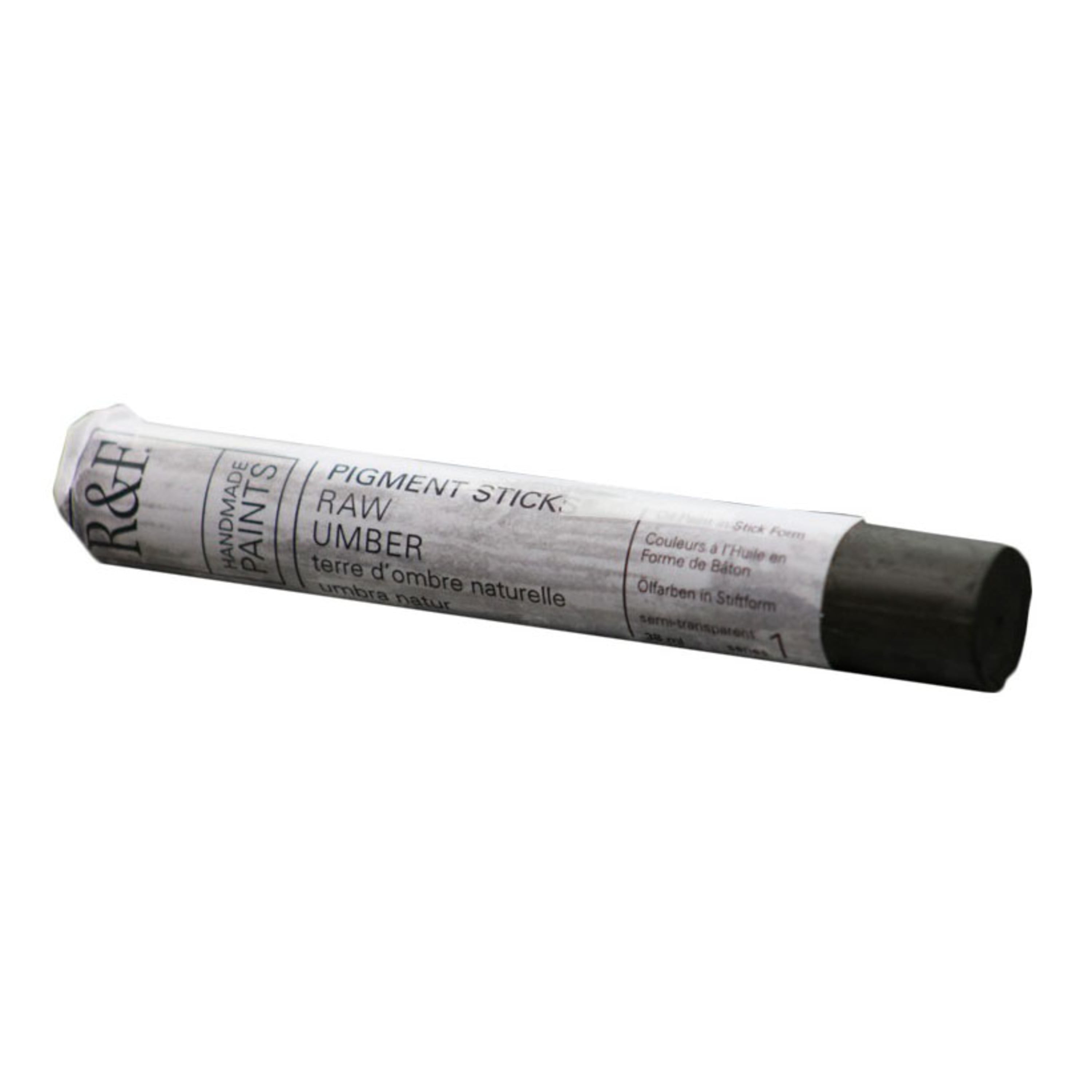 R&F Handmade Paints Pigment Stick, 38ml, Raw Umber