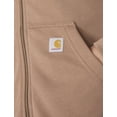 thumbnail image 6 of Carhartt Women's Tencel Fiber Series Loose Fit Full-Zip Sweatshirt, Soft Sepia, 2X, 106837, 6 of 6