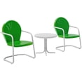 thumbnail image 2 of Kingfisher Lane 3 Metal Outdoor Seating Set in Grasshopper Green, 2 of 7