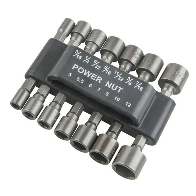 facefd Ensemble de Perceuse Hexagonale avec Support Clé Électrique Kit de Buses pour Réparation Outil à Main Type 1 Type 3