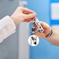 thumbnail image 1 of Elegant Glass Floral Alphabet Keychain Pendant for Personal Souvenir and Decorative Keyring Idea, 1 of 4