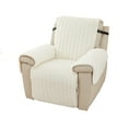 thumbnail image 1 of maskred Housse de Canapé Inclinable Respirante Texture Douce et Délicate Sans Peluche beige, 1 of 6