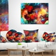 thumbnail image 4 of Designart Fractal Paint Fusion - Contemporary Throw Pillow - 12x20, 4 of 5