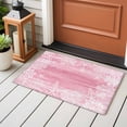 thumbnail image 5 of Sea Stars Washable Small Entryway Area Rugs 2'x3', Summer Beach Sea Star Coral Pink Texture Low Pile Throw Rug Non-Slip Sturdy Edge Binding Carpet for Front Door Floor Room Entry, 5 of 9