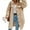 Khaki, variant on Women's Teddy Fleece Coat-Plush Oversized Long Cardigan, Cozy Winter Fuzzy Outwear for Casual Style