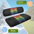 thumbnail image 5 of Uorisanigo Seat Cover for Golf Cart Club Car, Washable LGBT Rainbow Pride Golf Cart Replacement Front Seat Cover, Fits for Two-Person GolfCart Seats, 5 of 7