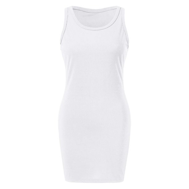 Vestido sin mangas de verano para mujer con falda ajustada y sexy