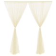 thumbnail image 2 of 1 Panel Fiber Sheer Backdrop Curtain Arch Drapes Wrinkle-Free 5ft x 9.2ft, 2 of 24