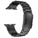 thumbnail image 1 of Pulsera de titanio, correa de metal con hebilla de tortuga, compatible con Apple Watch Series 9/Ultra 2/SE/8/7/2023, 38 mm/41 mm/40 mm, color negro, 1 of 4