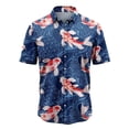 thumbnail image 3 of Camisa hawaiana con estampado 3D de pato para hombre, camisas casuales de playa de manga corta, blusa divertida de un solo pecho, ropa para hombre, envío gratuito, 3 of 5