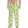 thumbnail image 1 of Fotbe Green Peas Pantalones de Pijama para Hombre, Pantalones de Dormir, Pantalones de Casa con Cintura Ajustable y Bolsillos-Medium, 1 of 6
