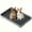 Grey L, variant on 1pc Rabbit Litter Box Small Pet Toilet Tray Bunnie Corner Toilet Box For Ferret Hamster Dragon Cat Guinea Pig Dutch Pig Supplies
