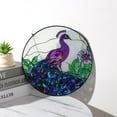 thumbnail image 6 of Sinkoo Flamingo Sun Catcher Indoor Window, 9.45in Stained Glass Window Hanging, Flamingo Suncatcher Decor Gift for Home Family Friends Bird Lover, 6 of 8