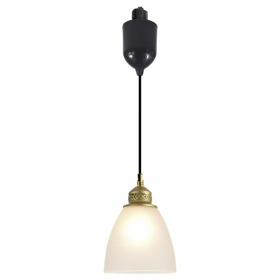 Kiven H-Type track lighting pendants Adjustable Height,1-Light Modern Frosted Glass h track pendant lights,Decorative Track Lighting Fixture for Kitchen Island Hallway TB3508