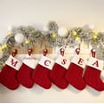 thumbnail image 3 of Exquisitos calcetines navideños, bolsa de dulces, letras, medias navideñas, árbol de Navidad, colgante, 3 of 6