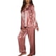 thumbnail image 1 of Button Sleepwear Set, Breathable Soft Long Sleeve Sleepwear Set Fashion For Female For Home ANGGREK Otros, 1 of 4