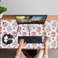 thumbnail image 4 of Long Mouse Pads for Desk,White Cow Milk Pattern Desk Mats on Top Of Desks, Desk Mouse Pad Extra Large with 3mm Non-Slip Base and Stitched Edge for Gaming,Office,Work,Home 47.3"x23.6", 4 of 6
