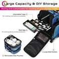 thumbnail image 3 of Byootique Soft Sided Rolling Makeup Train Case Cosmetic Organizer Trolley Artist, 3 of 10