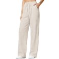 thumbnail image 3 of Women's Summer Solid Color Ice Narrow Wide Leg Pants, 3 of 5