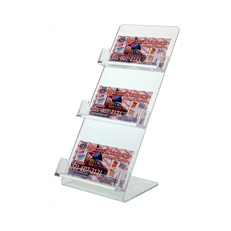 - Clear 3 Pocket Business Card Holder 4