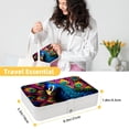 thumbnail image 5 of Peacock Bracelet Holder Jewelry Box Organizer PU Leather with Removable Compartment Portable, 5 of 6