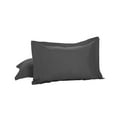 thumbnail image 5 of Bed Maker's Tailored Pillow Sham 2-Pack, Standard, Grey, 5 of 7