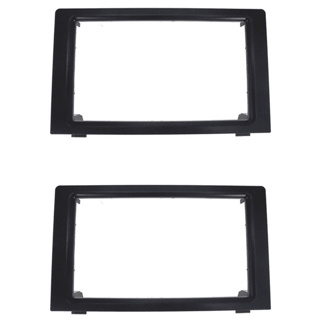 2X Car Stereo Radio Fascia Dash Panel 2 Din Frame Trim Kit for SAAB 9-3 2007-2011
