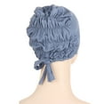 thumbnail image 4 of iHPH7 Head Bands for Women's Hair Turban Head Wraps for Women Cancer Hats for Women Chemo Head Scarves for Women with Cancer Chemo Hats for Women, Blue One Size, 4 of 6