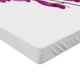 thumbnail image 2 of Ambesonne Flowers Fitted Sheet, Wild Orchids Petals, Twin Size, Violet, 2 of 3