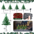 thumbnail image 7 of Qoosea Solar Christmas Tree Garden Stake Lights, 4 pack Waterproof Christmas Decorations Tree Lights Outdoor Xmas Tree Light Christmas Décor Pathway Lights Patio Yard, 7 of 7