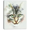 thumbnail image 2 of Cute Kitten Watercolor Hand drawn - Large Animal Canvas Artwork, 2 of 4
