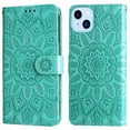 thumbnail image 4 of Funda tipo cartera GANGXUN para iPhone 14 Plus , diseño girasol, cuero PU, soporte, cierre magnético, tarjetero, 4 of 5