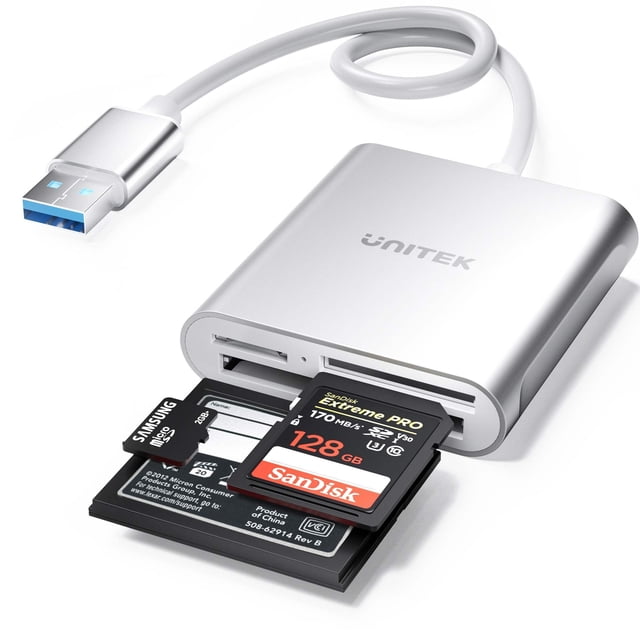 Lector de tarjetas SD USB Unitek USB 3.0 Lector de tarjetas de memoria Writer