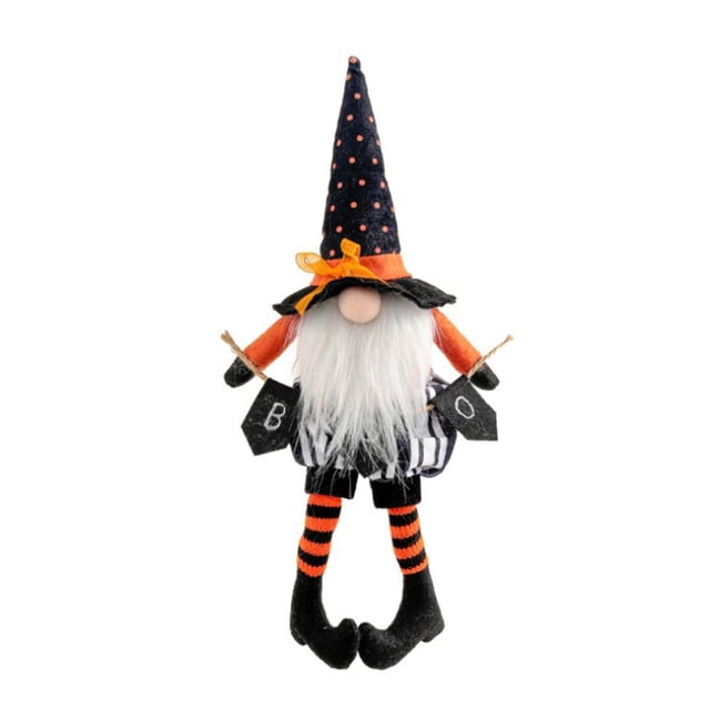 Rostro De Bruja De Halloween, Muñeco Enano De Peluche Sueco Tomte Para Decoración De Halloween Cateissary HA045205-01