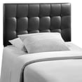 thumbnail image 1 of Lily Twin Upholstered Vinyl Headboard - Black, 1 of 4
