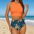 thumbnail image 6 of Guluxicc Two Piece Swimsuits for Women Tummy Control High Waisted Swim Bathing Suits for Summer Beach Vacation, 6 of 8