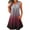 B63 Wine Plus Size Summer Dresses Clearance Under $5, variant on Xqxayjr Ladies Plus Size Sleeveless Wedding Guest Dress Summer Button V Neck Gradient Color Swing Aline Flowy Midi Tank Tshirt Sundress Sexy Black Vestidos Casuales Para Mujer