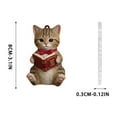 thumbnail image 3 of 2D Acrylic Animal Cat Charms, Cute Flat Animal Series Pendant for Backpack Keychain Car Rearview Mirror Decor, Lightweight Decorative Ornament for Kids Girls Daily Use, 3 of 6