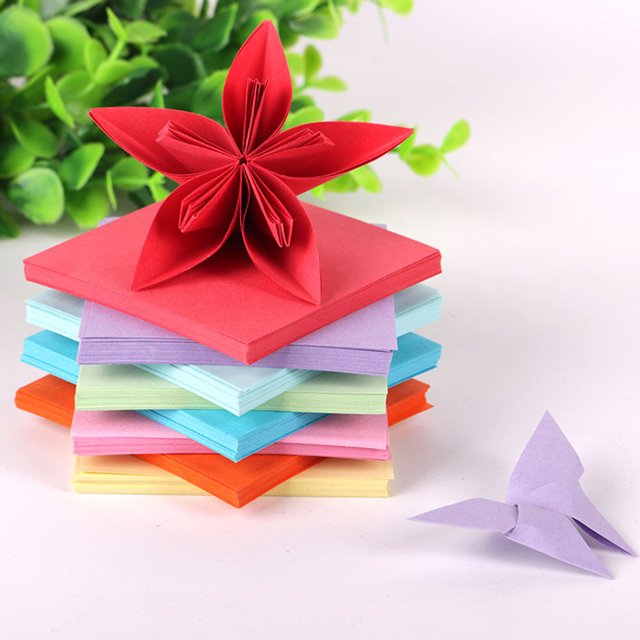JoyCat Kit de papel de origami, 96 hojas de papel de origami de doble cara, 20 colores vivos, 30 libros de instrucciones de proyectos de origami para entrenamiento de principiantes y lecciones de manualidades escolares Zhivalor HMJM305